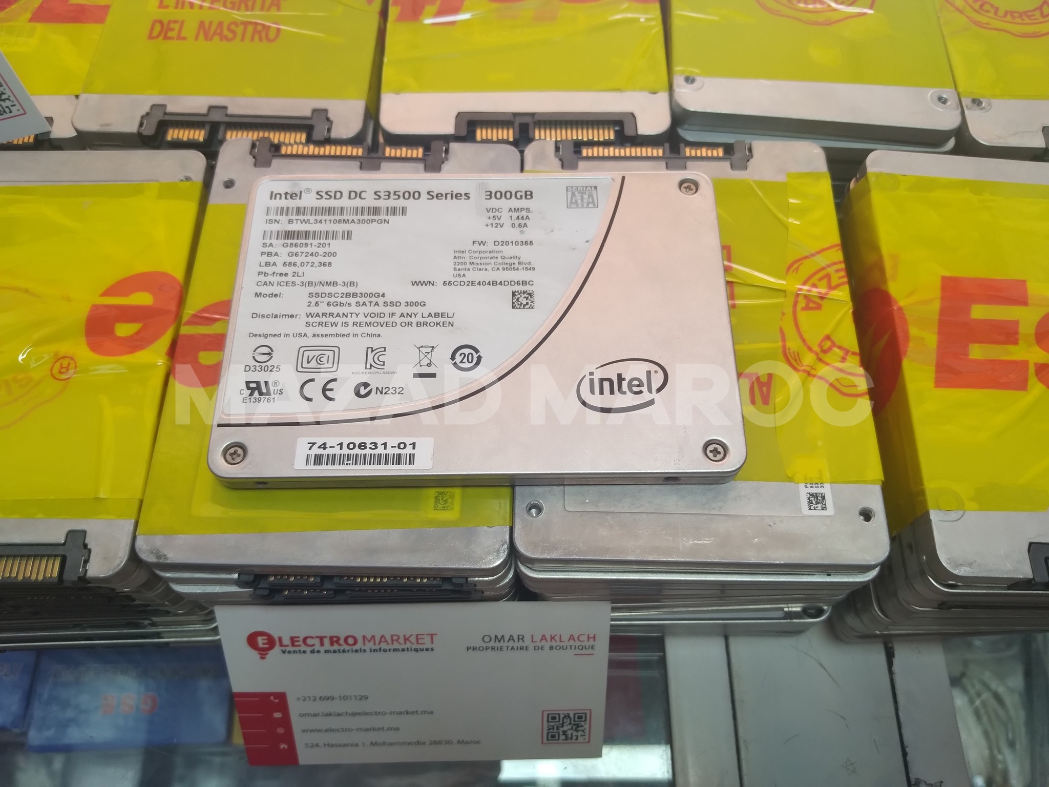 Disque dur 300Go SSD Intel